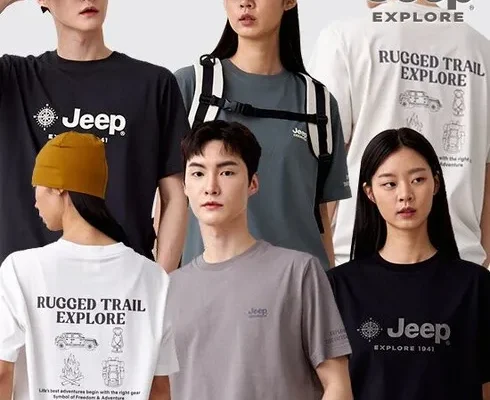 가성비 JEEP 남성 24 SUMMER COOL SORONA 반팔 티셔츠 4종