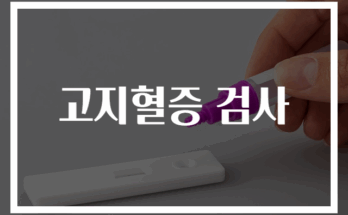 고지혈증 검사 정확하고 빠른 방법 안내