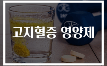 고지혈증 관리에 효과적인 영양제 추천