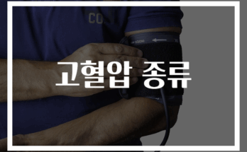 고혈압 종류 완전정복: 원인별 분류와 특징